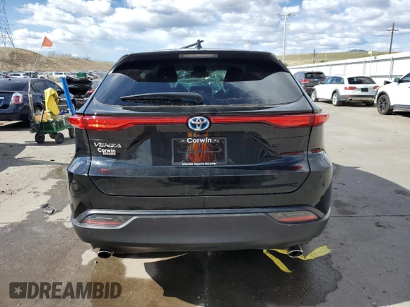 2023 Toyota Venza LE with VIN JTEAAAAH5PJ134417, listed as a Copart auction lot 49510174 with 23,684 mi miles and Salvage Title. Bid and sale history available at carsss.com. Image 6.