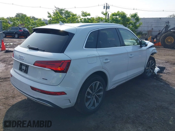 2021 Audi Q5 Premium Plus z VIN WA1BAAFYXM2050028, wystawiony jako IAAI lot #42479898 z przebiegiem 39 015 mil mil oraz . Historia ofert i sprzedaży dostępna na DreamBid. Obrazek 4.