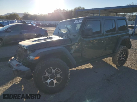 2021 Jeep Wrangler Unlimited Rubicon with VIN 1C4HJXFN9MW584171, listed as a Copart auction lot 78895184 with Not Provided miles and Salvage Title. Bid and sale history available at DreamBid. Image 1.