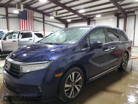 2022 Honda Odyssey Touring with VIN 5FNRL6H8XNB037772, listed as a Copart auction lot 52757215 with 358,099 mi miles and Salvage Title. Bid and sale history available at DreamBid. Image 1.