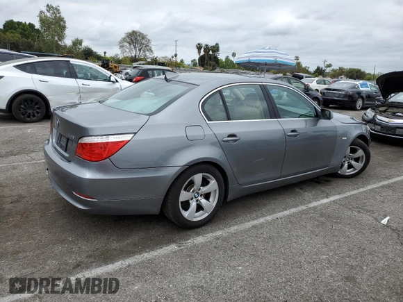 2008 BMW 5 Series 528i with VIN WBANU53588C112681, listed as a Copart auction lot 53535085 with 72,316 mi miles and Salvage Title. Bid and sale history available at carsss.com. Image 3.