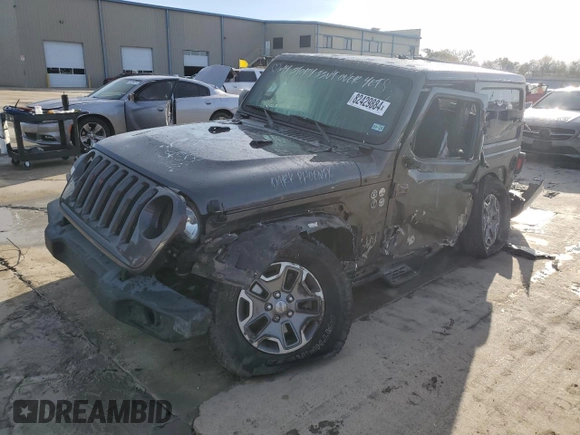 2021 Jeep Wrangler Sport with VIN 1C4GJXAN9MW520764, listed as a Copart auction lot 82429884 with Not Provided miles and Salvage Title. Bid and sale history available at DreamBid. Image 1.