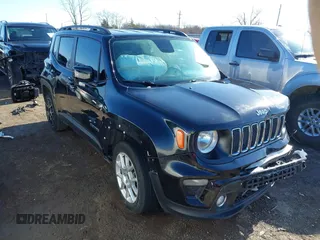 2020 Jeep Renegade Latitude with VIN ZACNJABB9LPL50634, listed as a IAAI auction lot 41094359 with 178,974 mi miles. Bid and sale history available at carsss.com. Image 1.