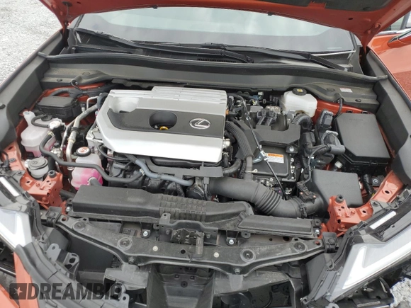 2023 Lexus UX 250h F Sport with VIN JTHR6JBHXP2143632, listed as a Copart auction lot 86048654 with 29,481 mi miles and Salvage title. Bid and sale history available at DreamBid. Image 12.