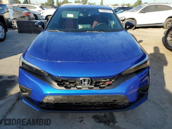 2022 Honda Civic Si with VIN 2HGFE1E51NH471195, listed as a Copart auction lot 77808714 with 24,759 mi miles and Clean Title. Bid and sale history available at DreamBid. Image 5.