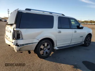 2008 Ford Expedition EL Limited with VIN 1FMFK20578LA43722, listed as a Copart auction lot 80646574 with 163,636 mi miles and Salvage Title. Bid and sale history available at carsss.com. Image 3.