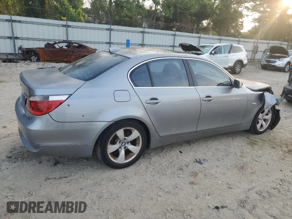 2005 BMW 5 Series 525i with VIN WBANA53525B863723, listed as a Copart auction lot 61230645 with 209,294 mi miles and Salvage title. Bid and sale history available at DreamBid. Image 3.