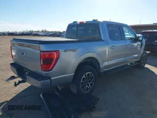 2022 Ford F-150 XL with VIN 1FTFW1E88NFA04136, listed as a IAAI auction lot 41483233 with 51,786 mi miles. Bid and sale history available at carsss.com. Image 4.