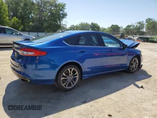 2017 Ford Fusion SE with VIN 3FA6P0H96HR175573, listed as a Copart auction lot 52713555 with 127,108 mi miles and Salvage Title. Bid and sale history available at carsss.com. Image 3.