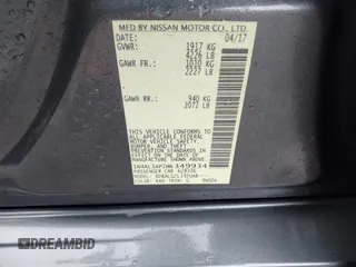 2017 Nissan Altima S with VIN 1N4AL3AP2HN349934, listed as a IAAI auction lot 42457599 with 187,537 mi miles and . Bid and sale history available at DreamBid. Image 9.