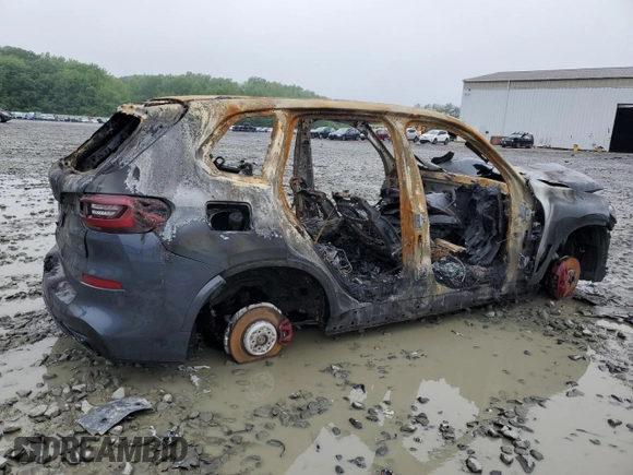 2021 BMW X5 xDrive40i with VIN 5UXCR6C07M9E66741, listed as a Copart auction lot 56325415 with Not provided miles and Salvage title. Bid and sale history available at DreamBid. Image 3.
