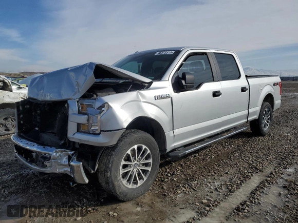 2017 Ford F-150 XL with VIN 1FTFW1EF9HKC76088, listed as a Copart auction lot 46373315 with 226,296 mi miles and Salvage Title. Bid and sale history available at carsss.com. Image 1.