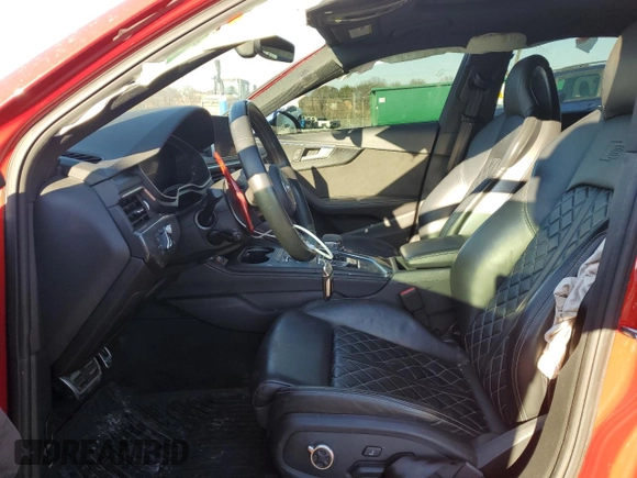 2018 Audi S4 Prestige with VIN WAUC4AF42JA003833, listed as a Copart auction lot 88572375 with 82,007 mi miles and Salvage Title. Bid and sale history available at carsss.com. Image 7.