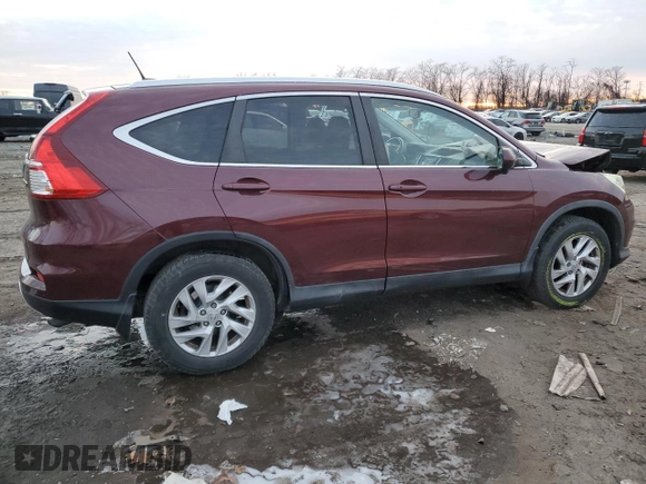 2015 Honda CR-V EX-L with VIN 2HKRM4H73FH627484, listed as a Copart auction lot 85964404 with 105,065 mi miles and Salvage Title. Bid and sale history available at carsss.com. Image 3.