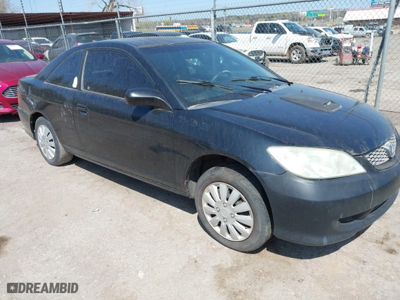 2004 Honda Civic LX with VIN 1HGEM21554L043206, listed as a IAAI auction lot 41915473 with 198,643 mi miles. Bid and sale history available at carsss.com. Image 1.