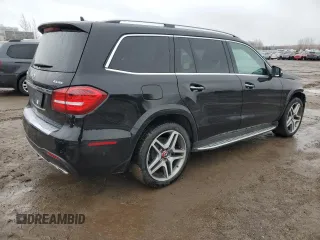 2017 Mercedes-Benz GLS 550 with VIN 4JGDF7DE5HA770016, listed as a Copart auction lot 49714874 with 100,222 mi miles and . Bid and sale history available at DreamBid. Image 3.