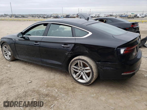 2019 Audi A5 Sportback Premium with VIN WAUANCF58KA056255, listed as a Copart auction lot 41666253 with 50,484 mi miles. Bid and sale history available at carsss.com. Image 2.