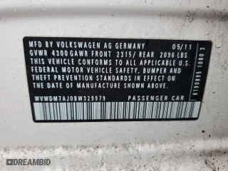 2011 Volkswagen Golf TDI with VIN WVWDM7AJ0BW329979, listed as a Copart auction lot 86298914 with 89,821 mi miles and Salvage Title. Bid and sale history available at carsss.com. Image 12.
