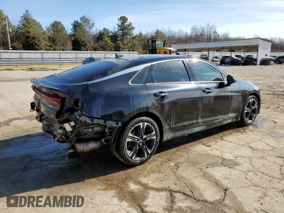 2021 Kia K5 GT-Line with VIN 5XXG64J27MG031187, listed as a Copart auction lot 42448055 with 111,173 mi miles and Salvage Title. Bid and sale history available at carsss.com. Image 3.