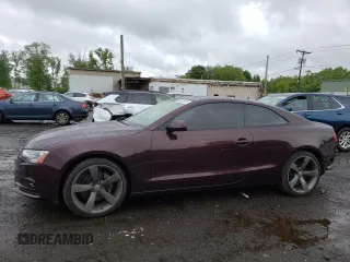 2014 Audi A5 Premium Plus with VIN WAULFAFR9EA049493, listed as a Copart auction lot 58013475 with 70,633 mi miles and Salvage title. Bid and sale history available at DreamBid. Image 1.