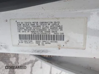 2002 Toyota Prius z VIN JT2BK12U120040110, wystawiony jako IAAI lot #42243148 z przebiegiem Nie podano mil oraz . Historia ofert i sprzedaży dostępna na DreamBid. Obrazek 9.