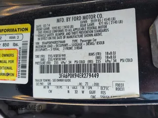 2014 Ford Fusion Titanium с VIN 3FA6P0K94ER279449, выставлен на аукционе IAAI как лот 42403266 с пробегом 253 998 миль миль и . История ставок и продаж доступна на DreamBid. Изображение 9.