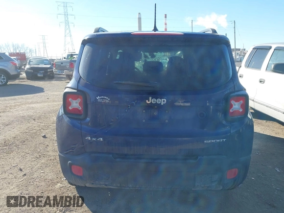 2017 Jeep Renegade Sport with VIN ZACCJBABXHPF16815, listed as a IAAI auction lot 41425872 with 132,991 mi miles and . Bid and sale history available at DreamBid. Image 16.