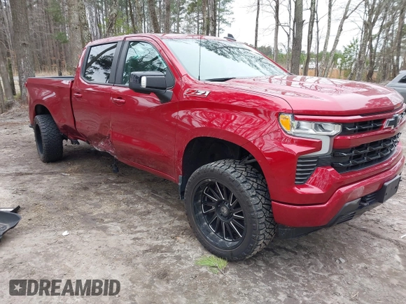 2022 Chevrolet Silverado 1500 RST with VIN 1GCUDEED6NZ557027, listed as a IAAI auction lot 41602219 with 9,816 mi miles and . Bid and sale history available at DreamBid. Image 1.