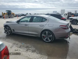 2024 Genesis G70 Sport Advanced with VIN KMTG54SE8RU138988, listed as a Copart auction lot 42835125 with 6,200 mi miles and Salvage Title. Bid and sale history available at DreamBid. Image 2.