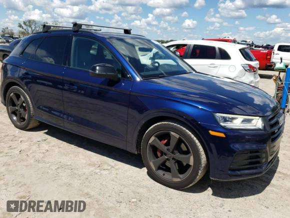 2019 Audi SQ5 Premium Plus with VIN WA1B4BFY6K2089998, listed as a Copart auction lot 60262294 with 75,022 mi miles and Salvage Title. Bid and sale history available at DreamBid. Image 4.