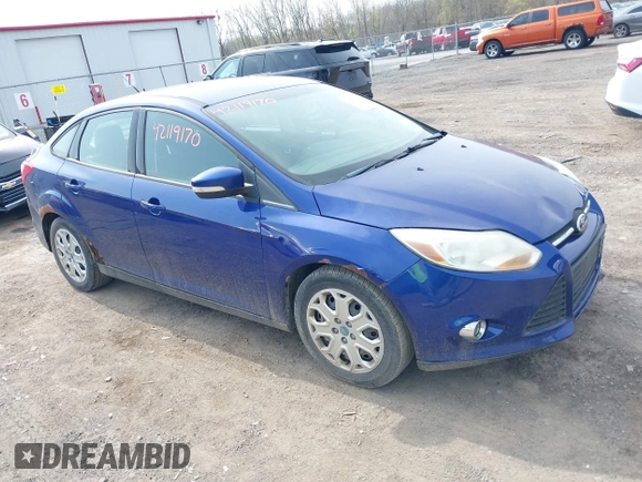 2012 Ford Focus SE with VIN 1FAHP3F21CL342199, listed as a IAAI auction lot 42119170 with 185,307 mi miles and . Bid and sale history available at carsss.com. Image 1.