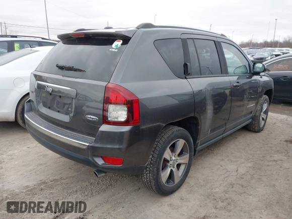 2016 Jeep Compass High Altitude Edition with VIN 1C4NJCEAXGD760221, listed as a IAAI auction lot 41486540 with 104,900 mi miles. Bid and sale history available at carsss.com. Image 4.