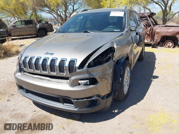 2017 Jeep Cherokee Latitude with VIN 1C4PJLCB8HW667384, listed as a IAAI auction lot 42047427 with 103,339 mi miles and . Bid and sale history available at carsss.com. Image 6.