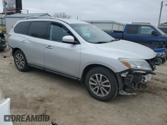 2016 Nissan Pathfinder S with VIN 5N1AR2MM6GC661703, listed as a Copart auction lot 47120825 with 101,779 mi miles and Salvage Title. Bid and sale history available at carsss.com. Image 4.