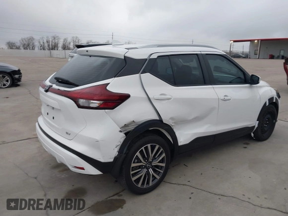2023 Nissan Kicks SV with VIN 3N1CP5CV5PL487743, listed as a IAAI auction lot 41401511 with 24,670 mi miles. Bid and sale history available at carsss.com. Image 4.