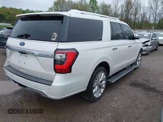 2019 Ford Expedition Max Platinum z VIN 1FMJK1MTXKEA29161, wystawiony jako IAAI lot #41963681 z przebiegiem 122 561 mil mil oraz . Historia ofert i sprzedaży dostępna na DreamBid. Obrazek 4.