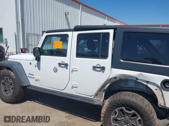 2014 Jeep Wrangler Unlimited Sport with VIN 1C4BJWDG1EL121190, listed as a IAAI auction lot 41913348 with 162,066 mi miles and . Bid and sale history available at DreamBid. Image 14.