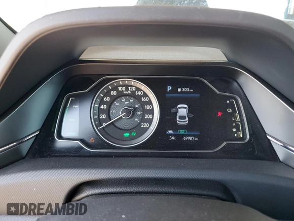 2020 Hyundai Ioniq Preferred with VIN KMHC85LC7LU207289, listed as a Copart auction lot 52905835 with 69,987 mi miles and Salvage Title. Bid and sale history available at DreamBid. Image 9.