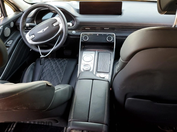 2022 Genesis GV80 with VIN KMUHCESC4NU080544, listed as a Copart auction lot 74490614 with 27,720 mi miles and Salvage title. Bid and sale history available at DreamBid. Image 8.
