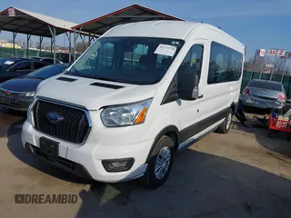 2021 Ford Transit Passenger XL with VIN 1FBAX2C89MKA49631, listed as a IAAI auction lot 41773770 with 77,260 mi miles and . Bid and sale history available at DreamBid. Image 17.
