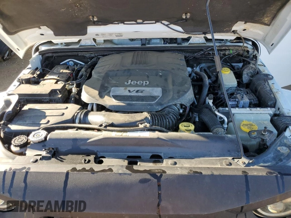 2014 Jeep Wrangler Unlimited Sahara with VIN 1C4BJWEG0EL305955, listed as a Copart auction lot 46539355 with 108,020 mi miles and Salvage Title. Bid and sale history available at carsss.com. Image 12.
