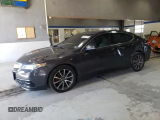 2015 Acura TLX V6 Tech with VIN 19UUB2F54FA003630, listed as a Copart auction lot 49121895 with 171,987 mi miles and Salvage Title. Bid and sale history available at carsss.com. Image 1.