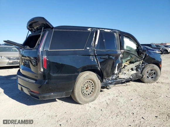 2023 Cadillac Escalade 4WD Sport Platinum with VIN 1GYS4GKL6PR369751, listed as a Copart auction lot 79728233 with 2,586 mi miles and Salvage Title. Bid and sale history available at carsss.com. Image 3.