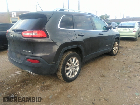 2015 Jeep Cherokee Limited with VIN 1C4PJMDS2FW702079, listed as a IAAI auction lot 39941650 with 140,344 mi miles and . Bid and sale history available at DreamBid. Image 4.