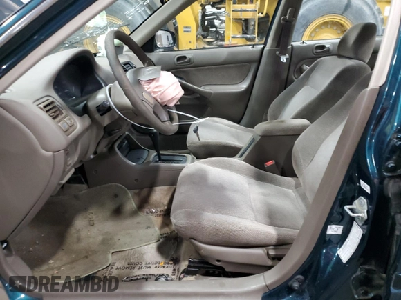 1998 Honda Civic EX with VIN 2HGEJ8642WH539768, listed as a Copart auction lot 87055024 with 126,726 mi miles and Salvage Title. Bid and sale history available at carsss.com. Image 7.