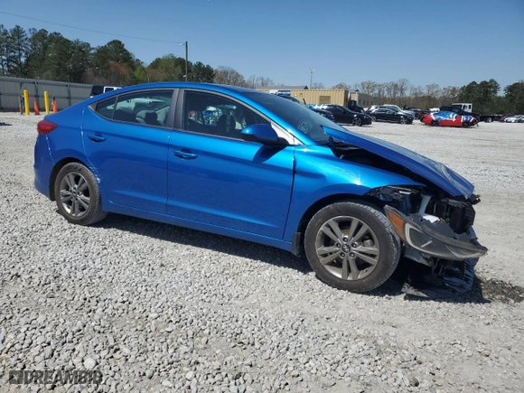 2018 Hyundai Elantra SEL with VIN 5NPD84LF9JH398587, listed as a Copart auction lot 50587155 with 48,380 mi miles and Salvage Title. Bid and sale history available at carsss.com. Image 4.