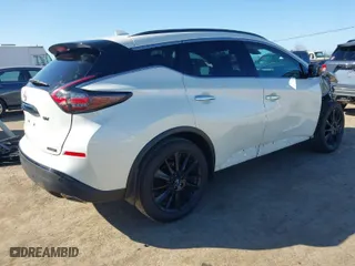 2023 Nissan Murano SV with VIN 5N1AZ2BJ6PC141235, listed as a IAAI auction lot 41651705 with 12,108 mi miles. Bid and sale history available at carsss.com. Image 4.