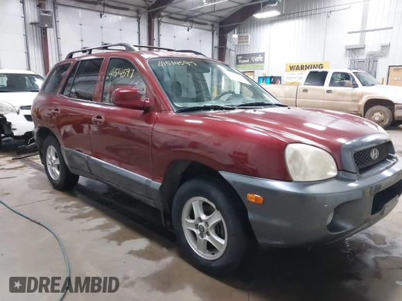 2003 Hyundai Santa Fe GLS with VIN KM8SC73D63U368408, listed as a IAAI auction lot 41514597 with 137,895 mi miles. Bid and sale history available at carsss.com. Image 1.