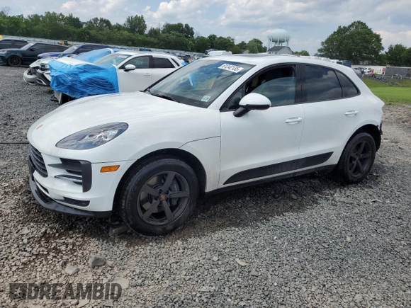 2021 Porsche Macan with VIN WP1AA2A54MLB12195, listed as a Copart auction lot 61242135 with Not provided miles and Salvage title. Bid and sale history available at DreamBid. Image 1.