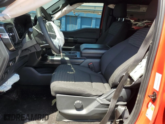 2022 Ford F-150 XL with VIN 1FTFW1E50NKD66183, listed as a Copart auction lot 62150545 with 64,968 mi miles and Salvage title. Bid and sale history available at DreamBid. Image 7.